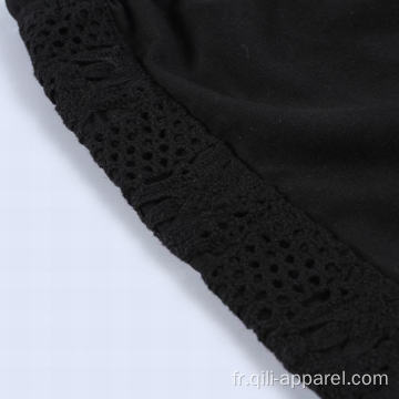 Maillot de bain court noir Boardshorts maillot de bain pour femme